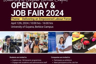 Banks DIH at University of Guyana's 2024 Job Fair Berbice Campus