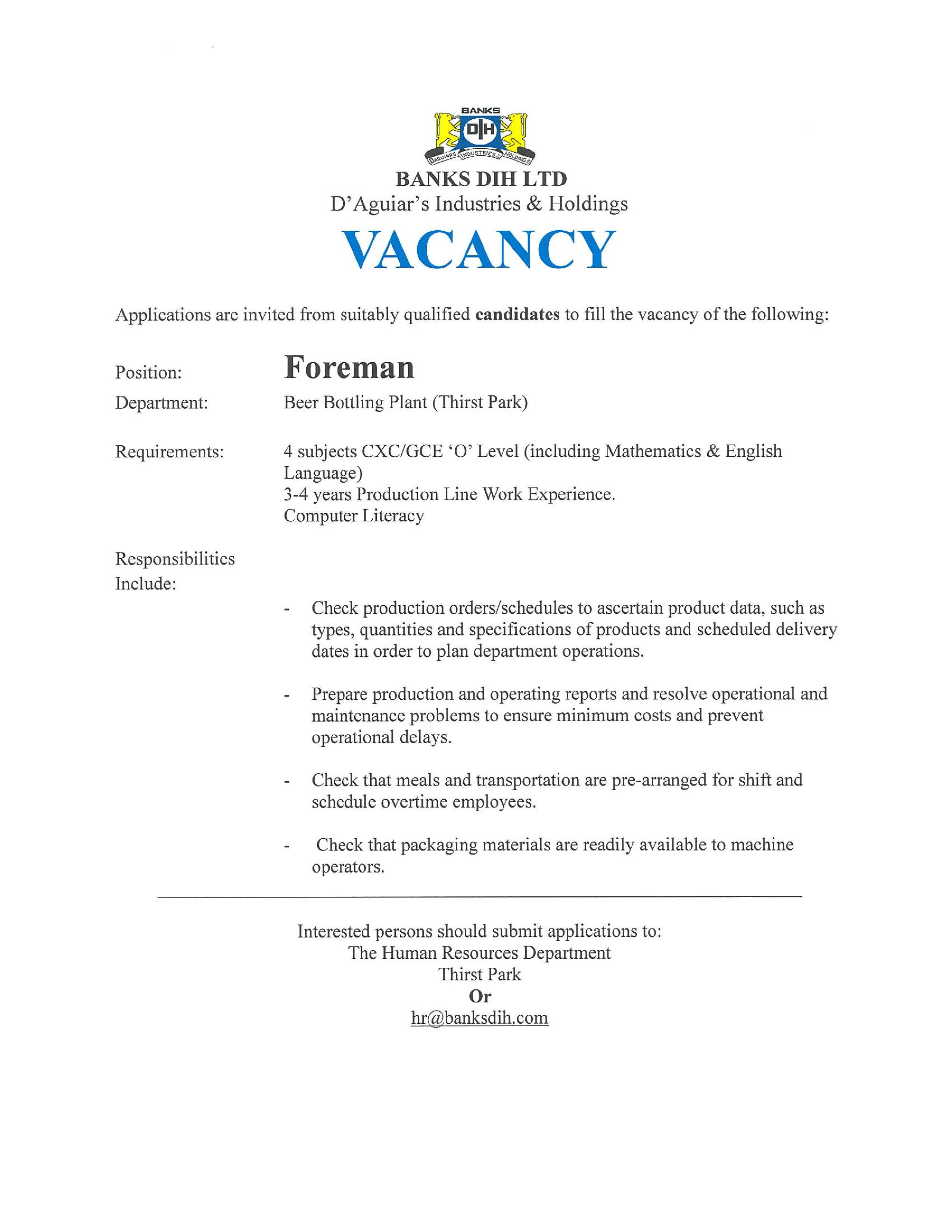 Vacancy 
