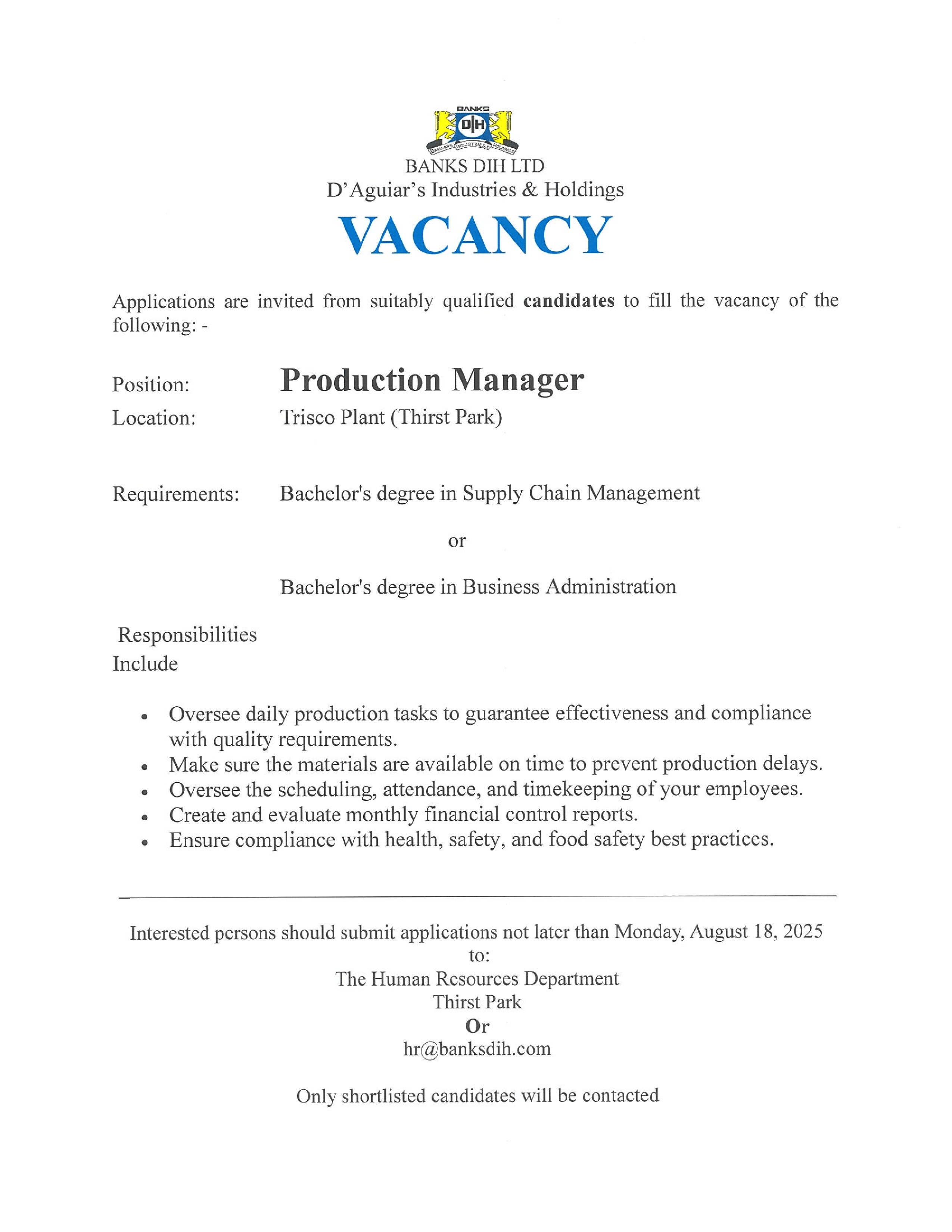 Vacancy 