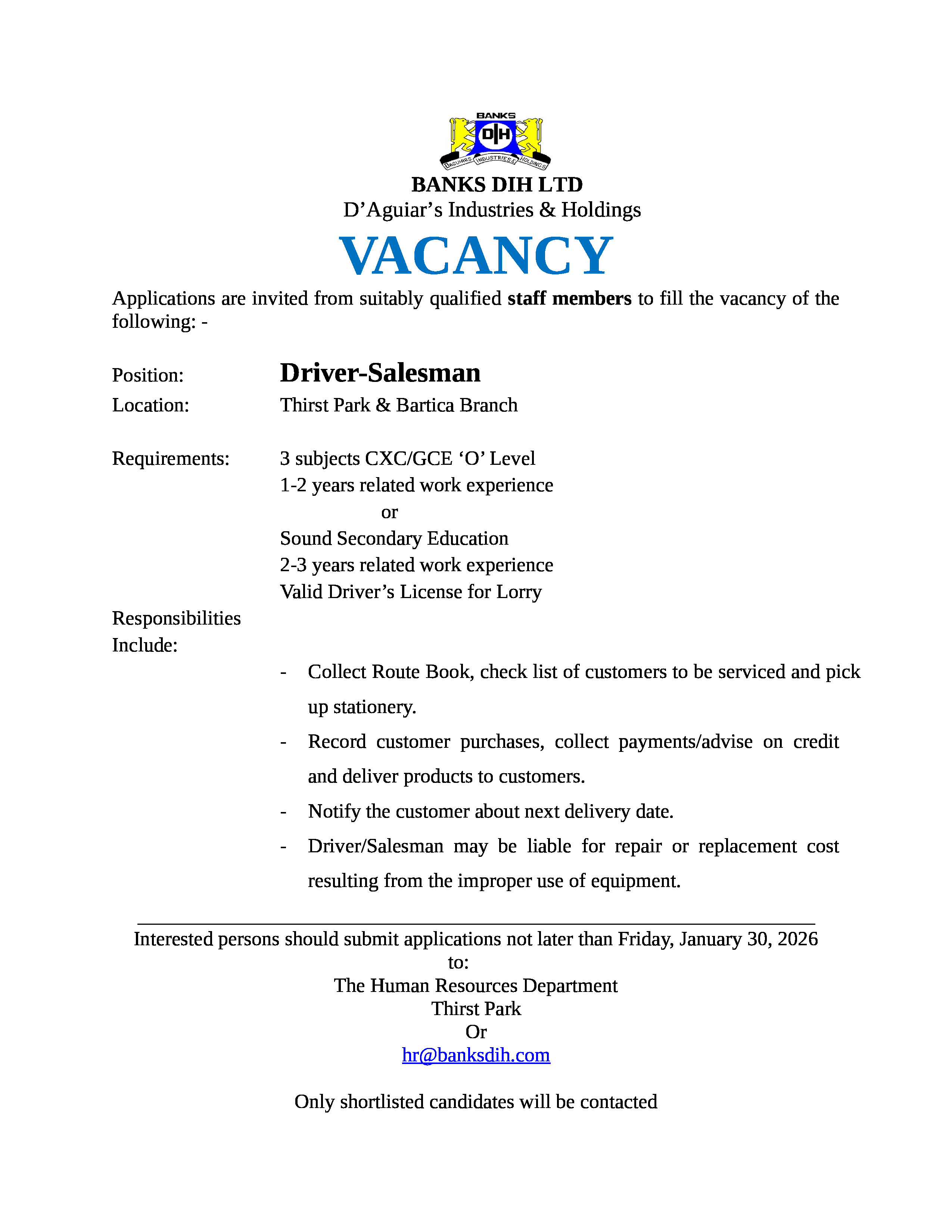 Vacancy 