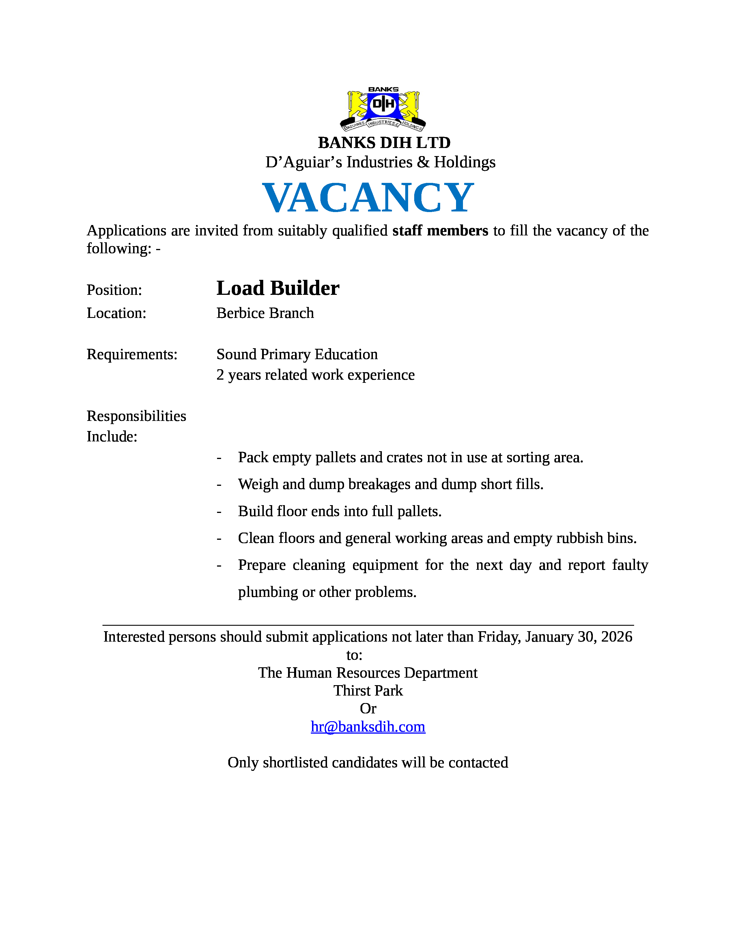 Vacancy 