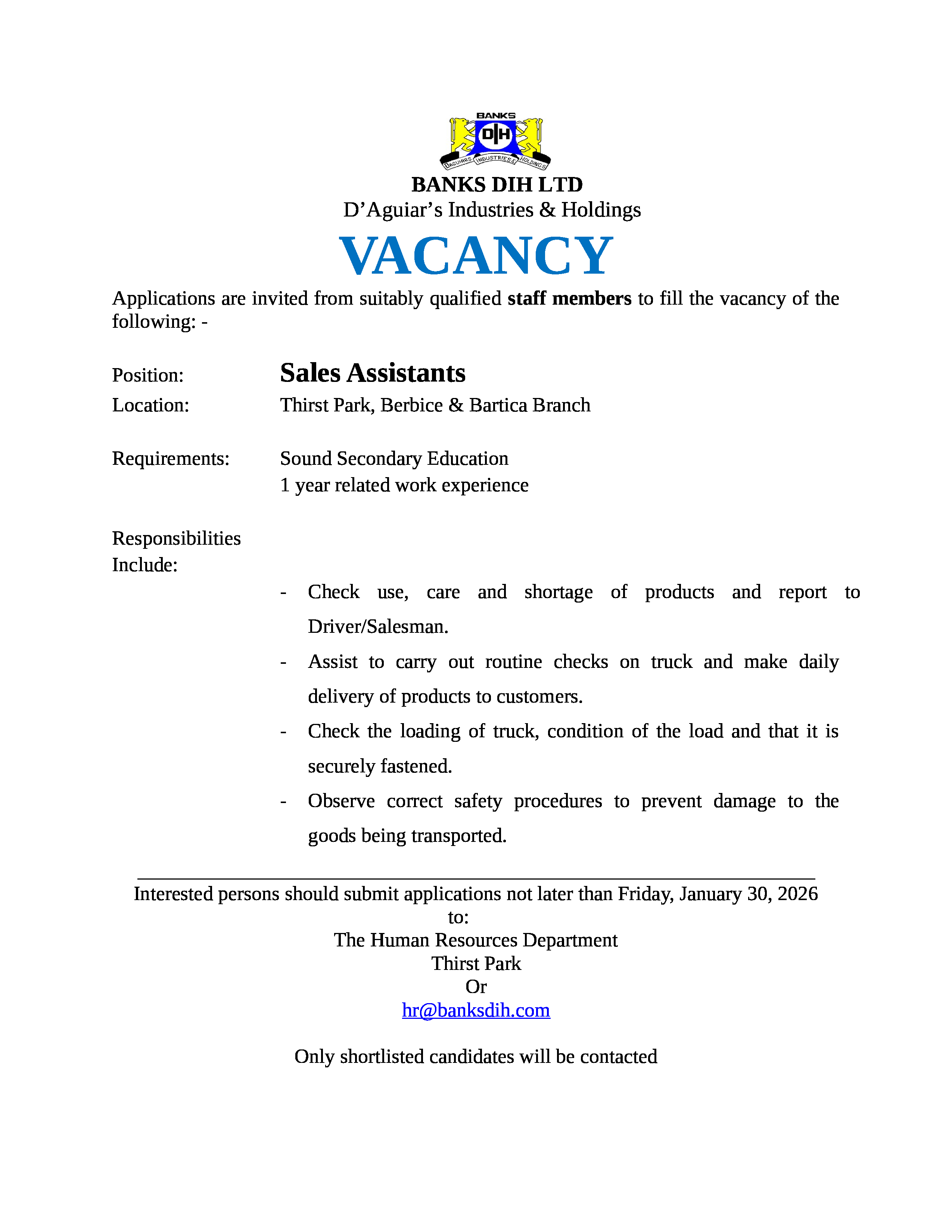 Vacancy 