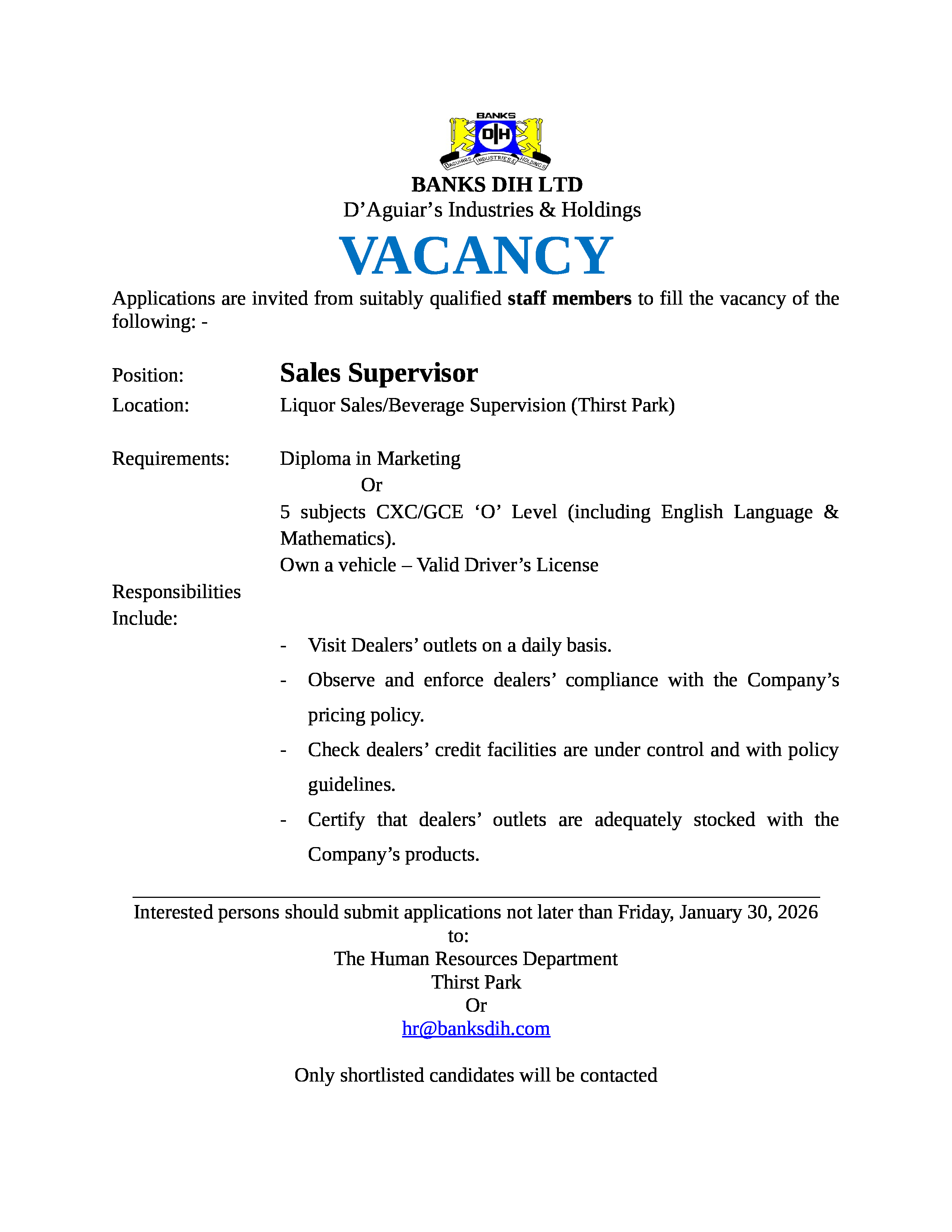 Vacancy 