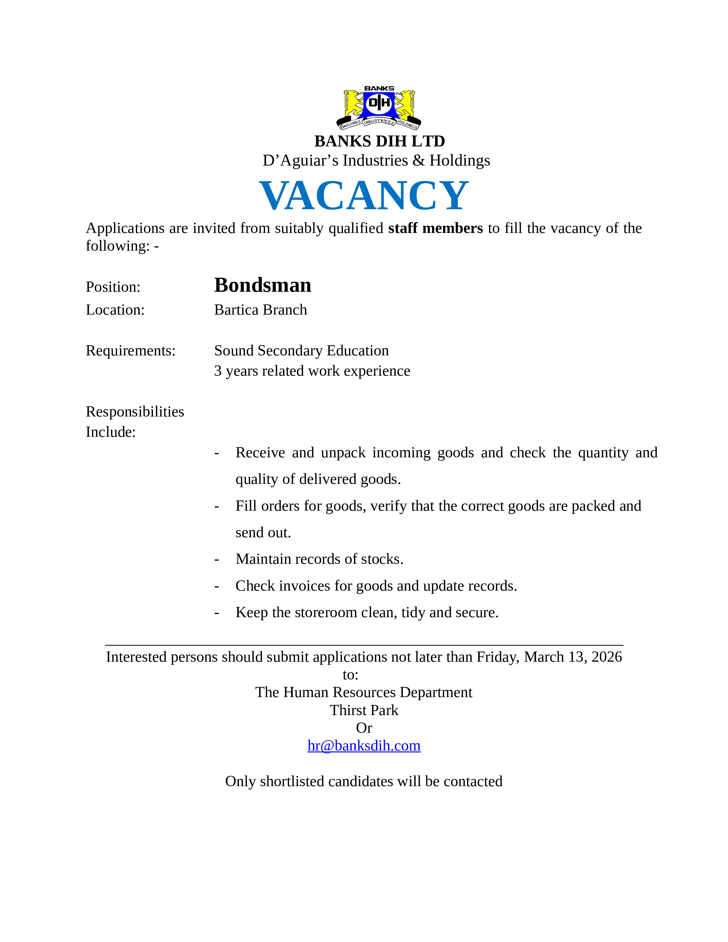 Vacancy 
