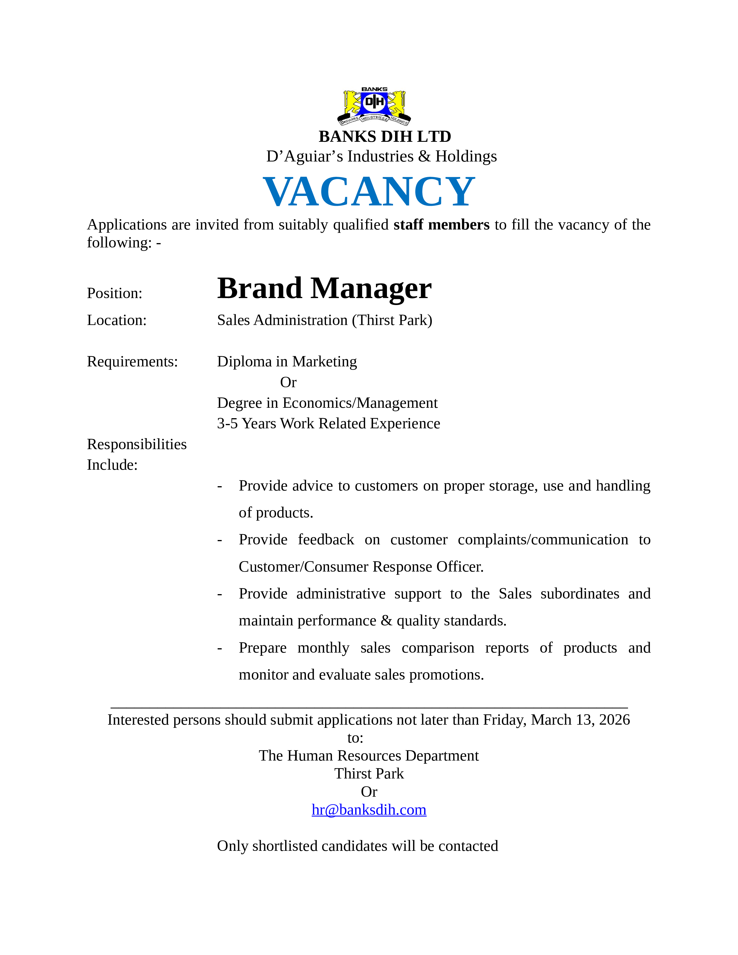 Vacancy 
