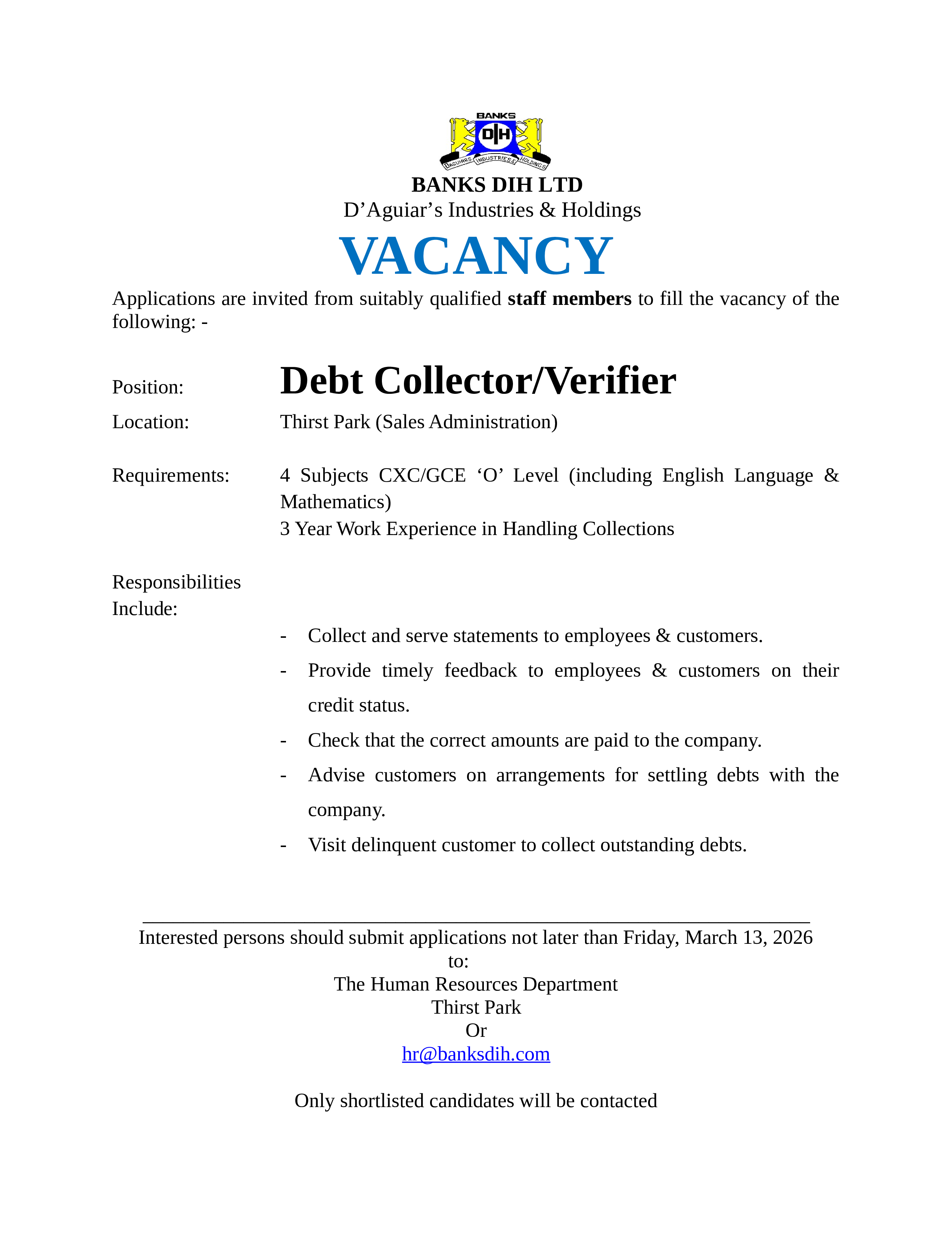 Vacancy 