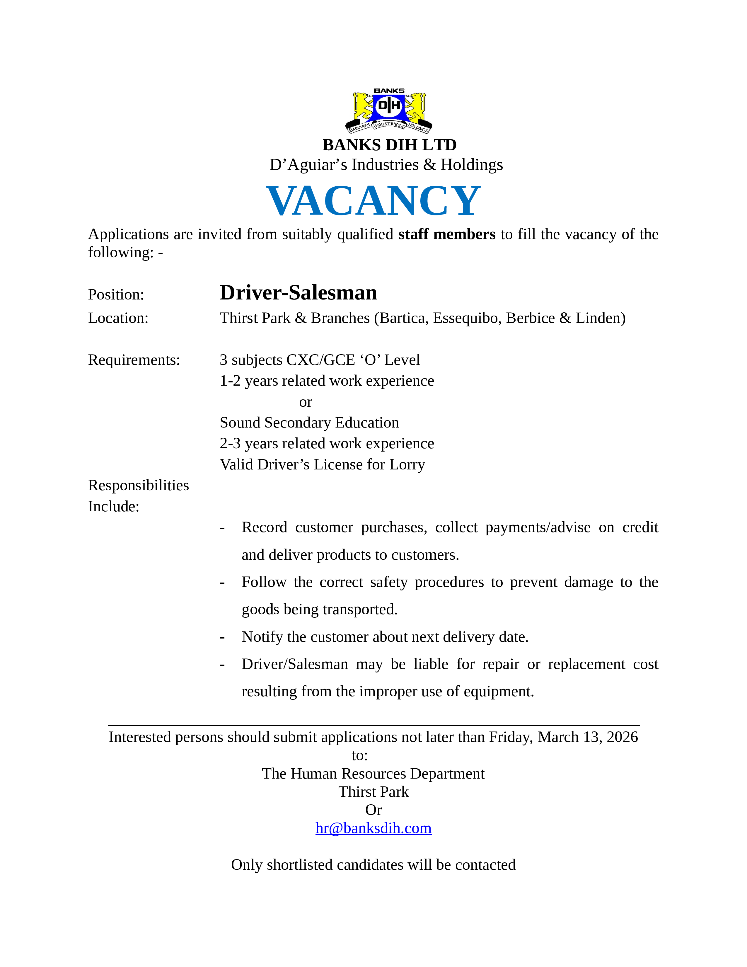 Vacancy 