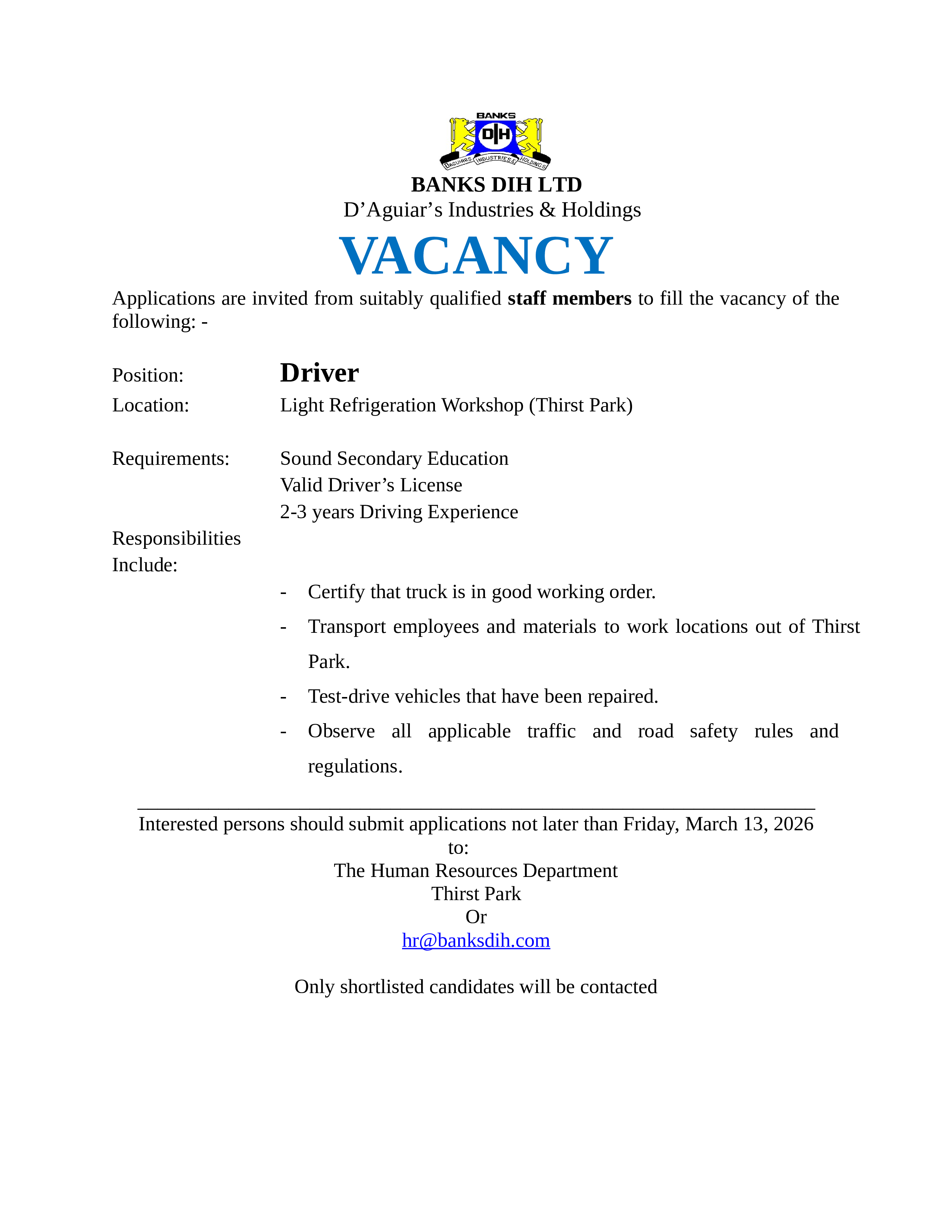 Vacancy 