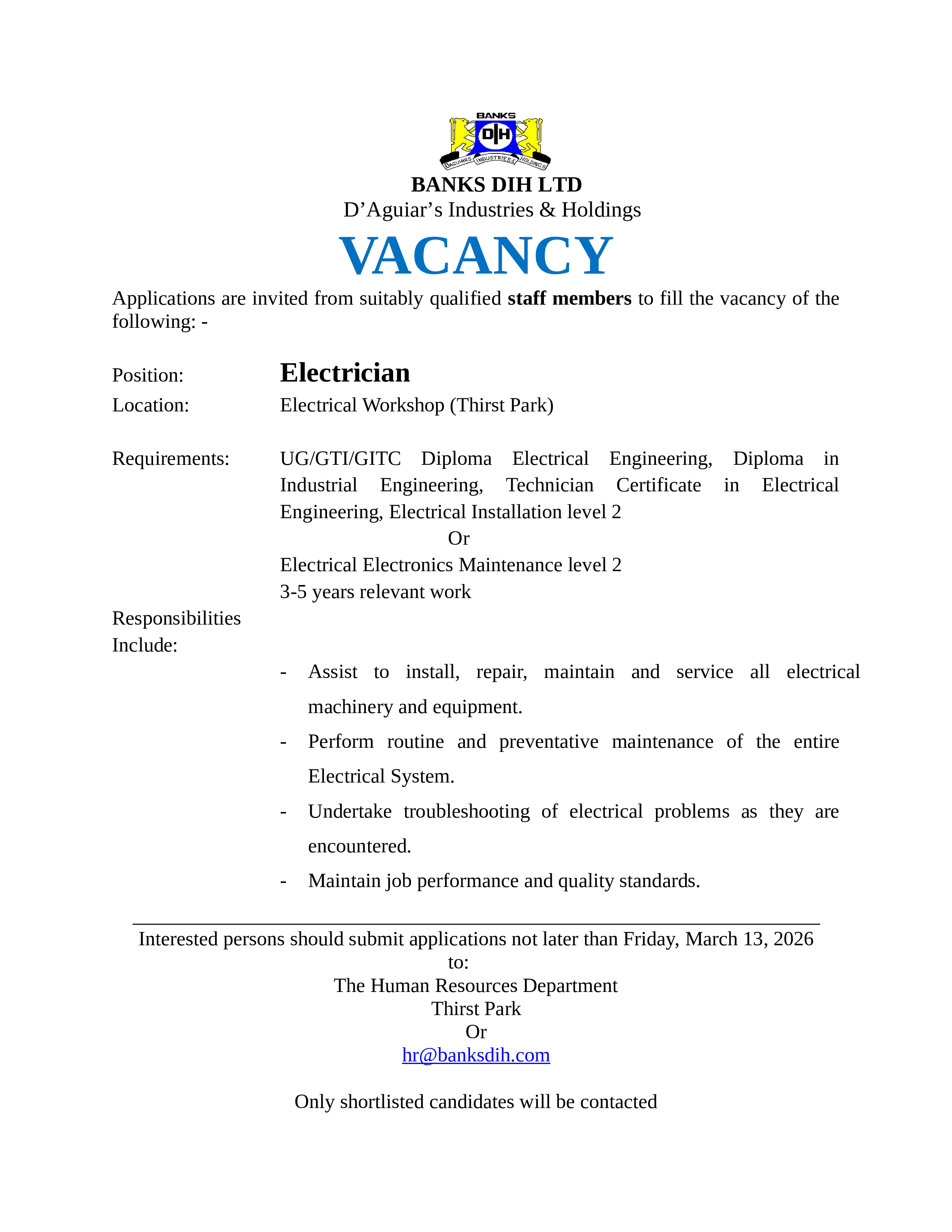 Vacancy 