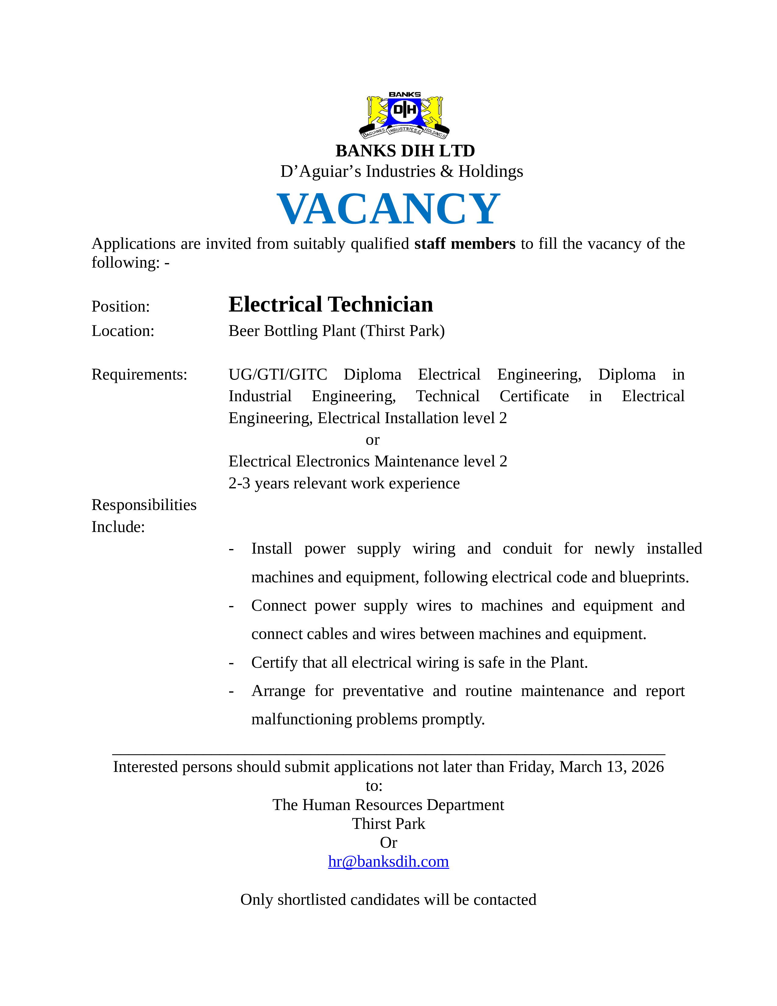 Vacancy 