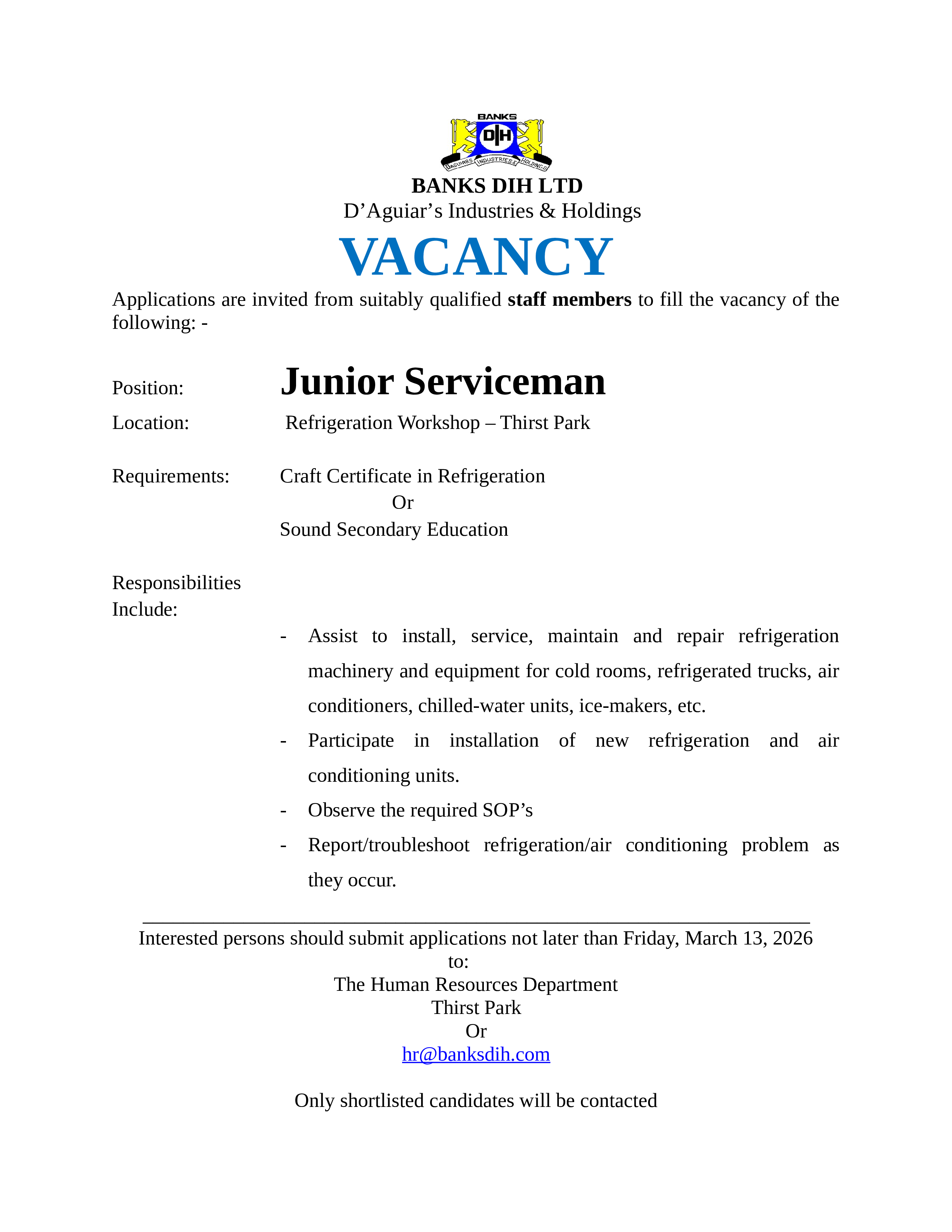 Vacancy 