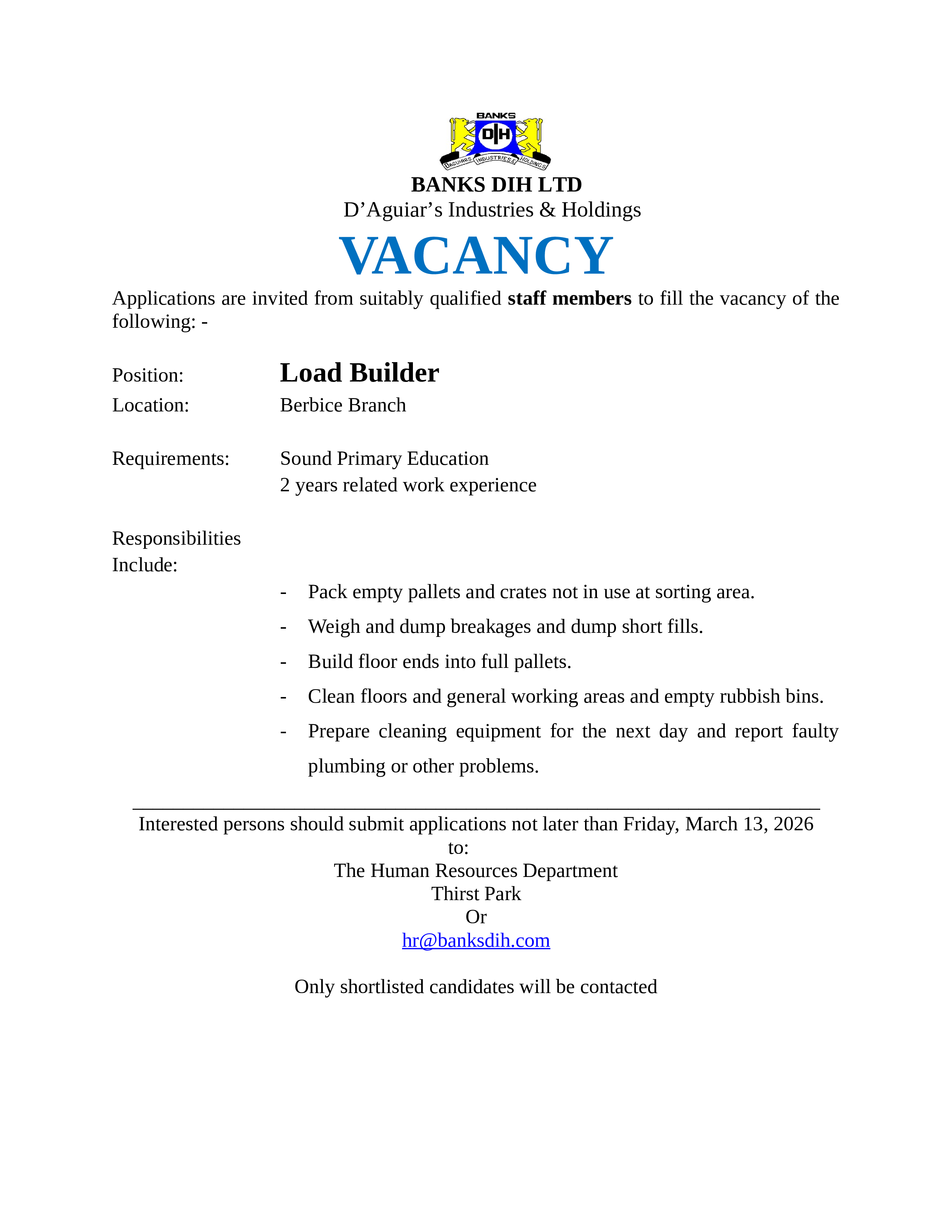 Vacancy 