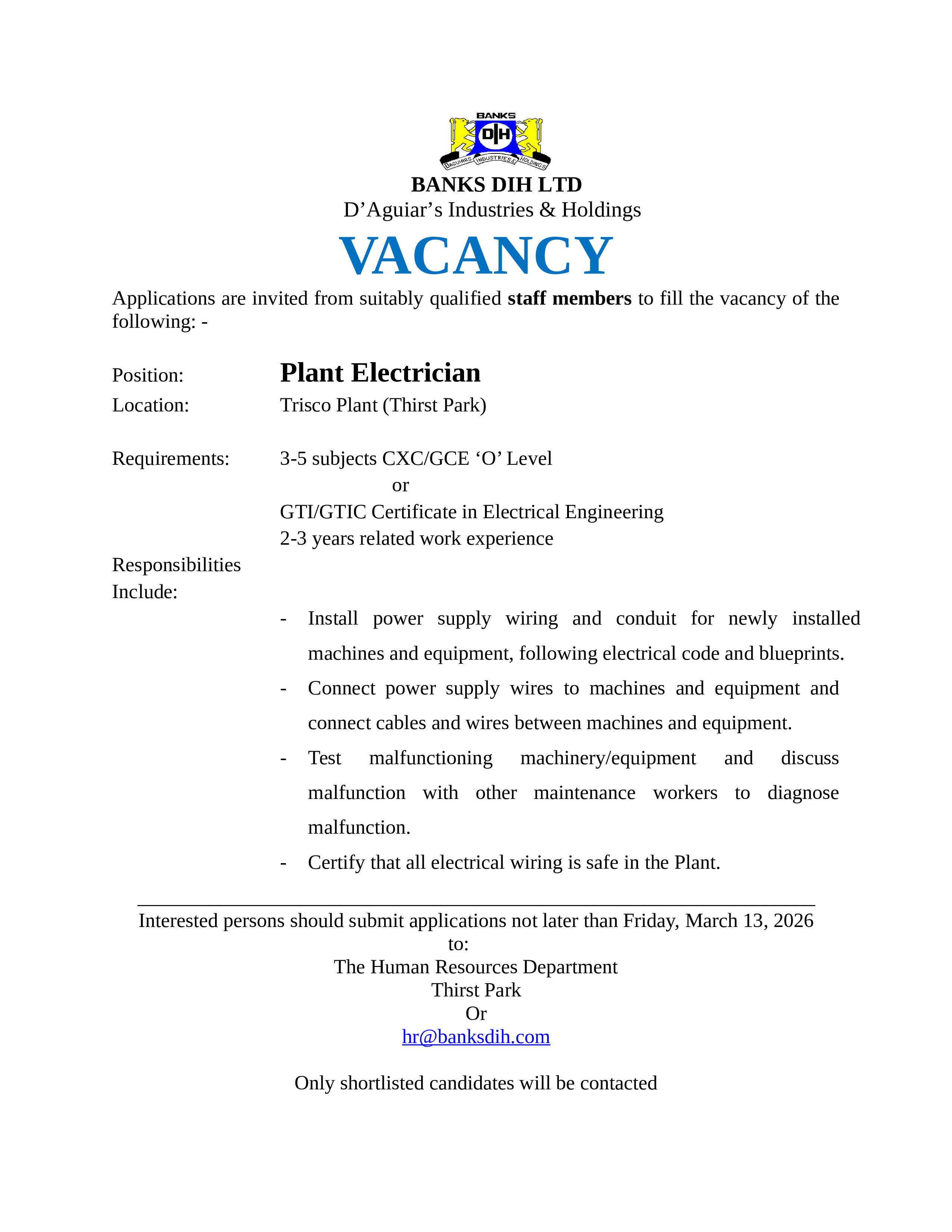 Vacancy 