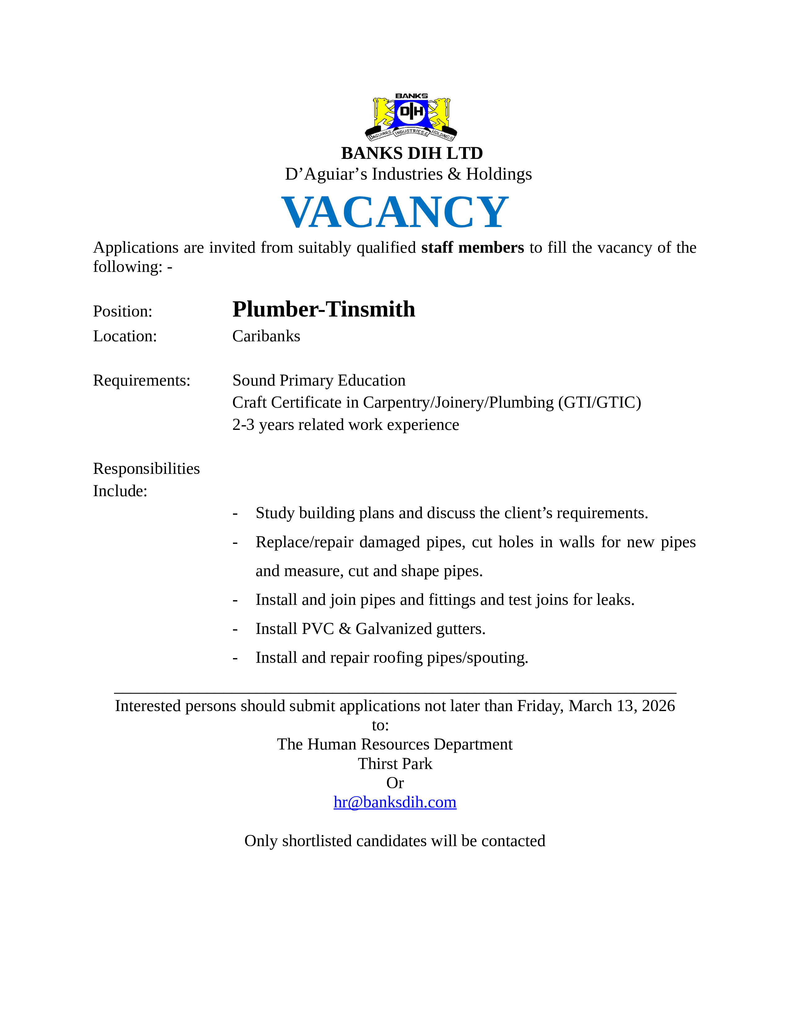 Vacancy 