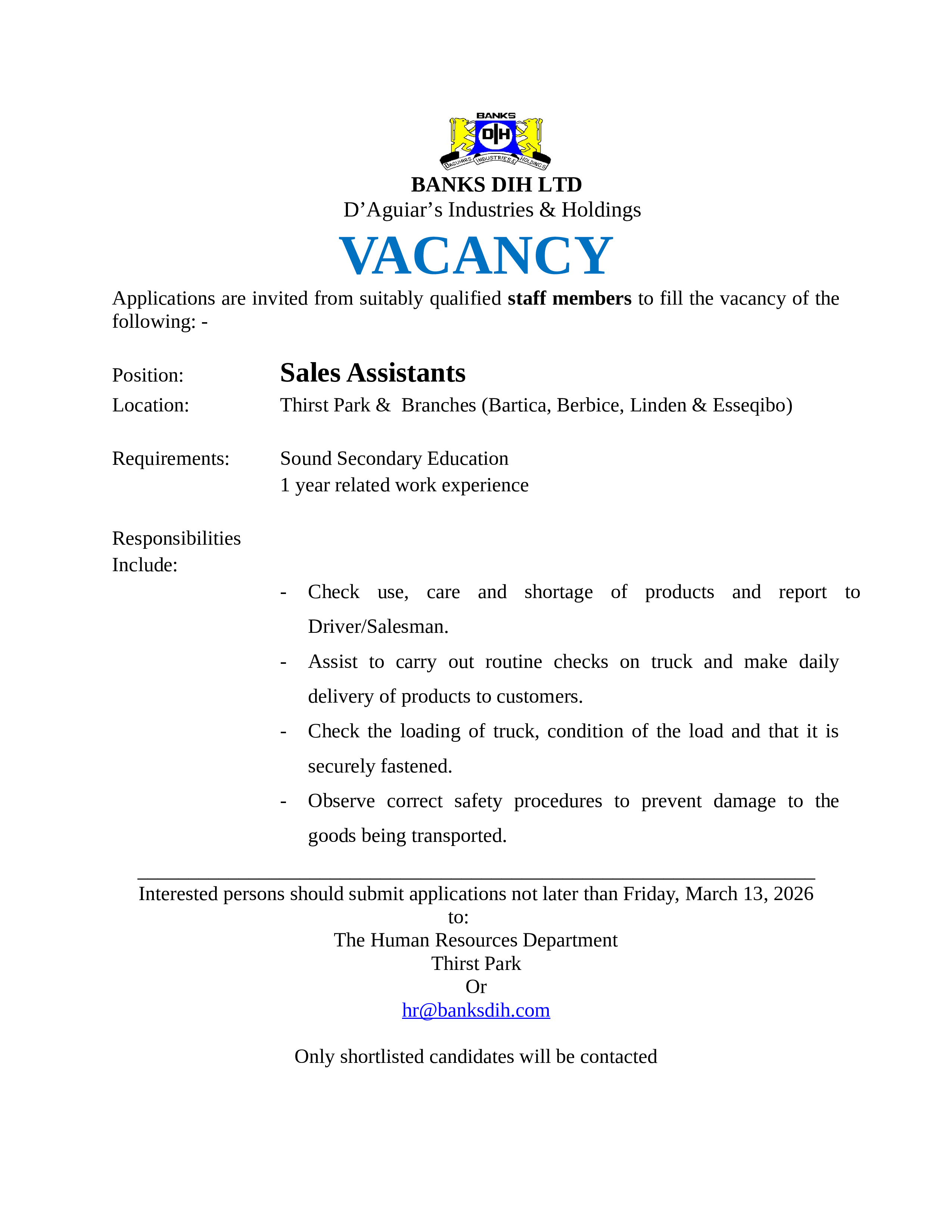 Vacancy 