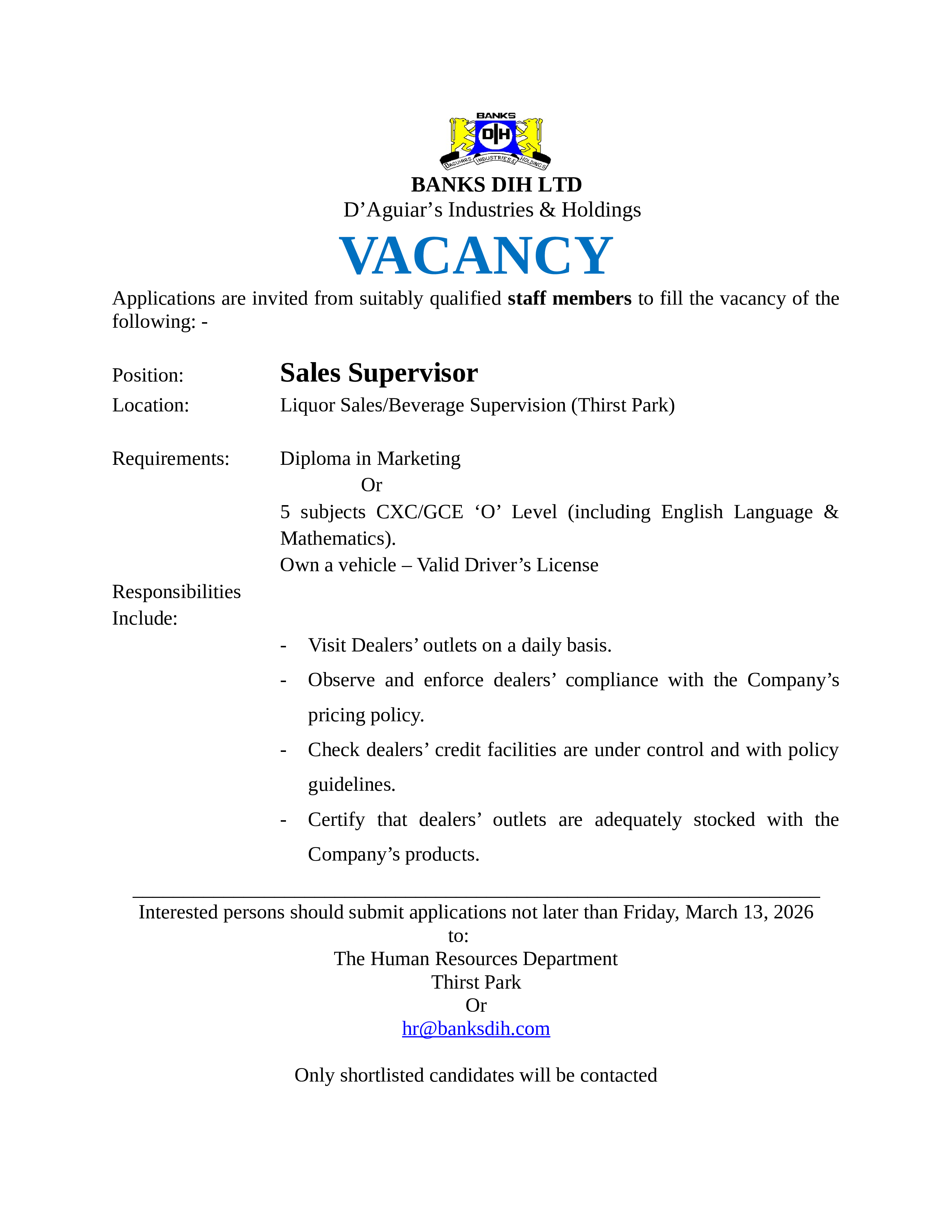 Vacancy 