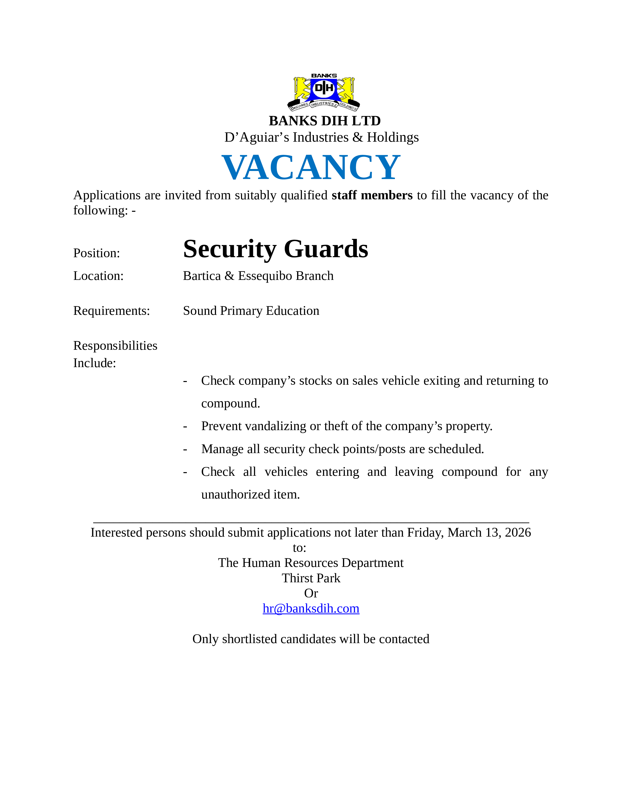 Vacancy 