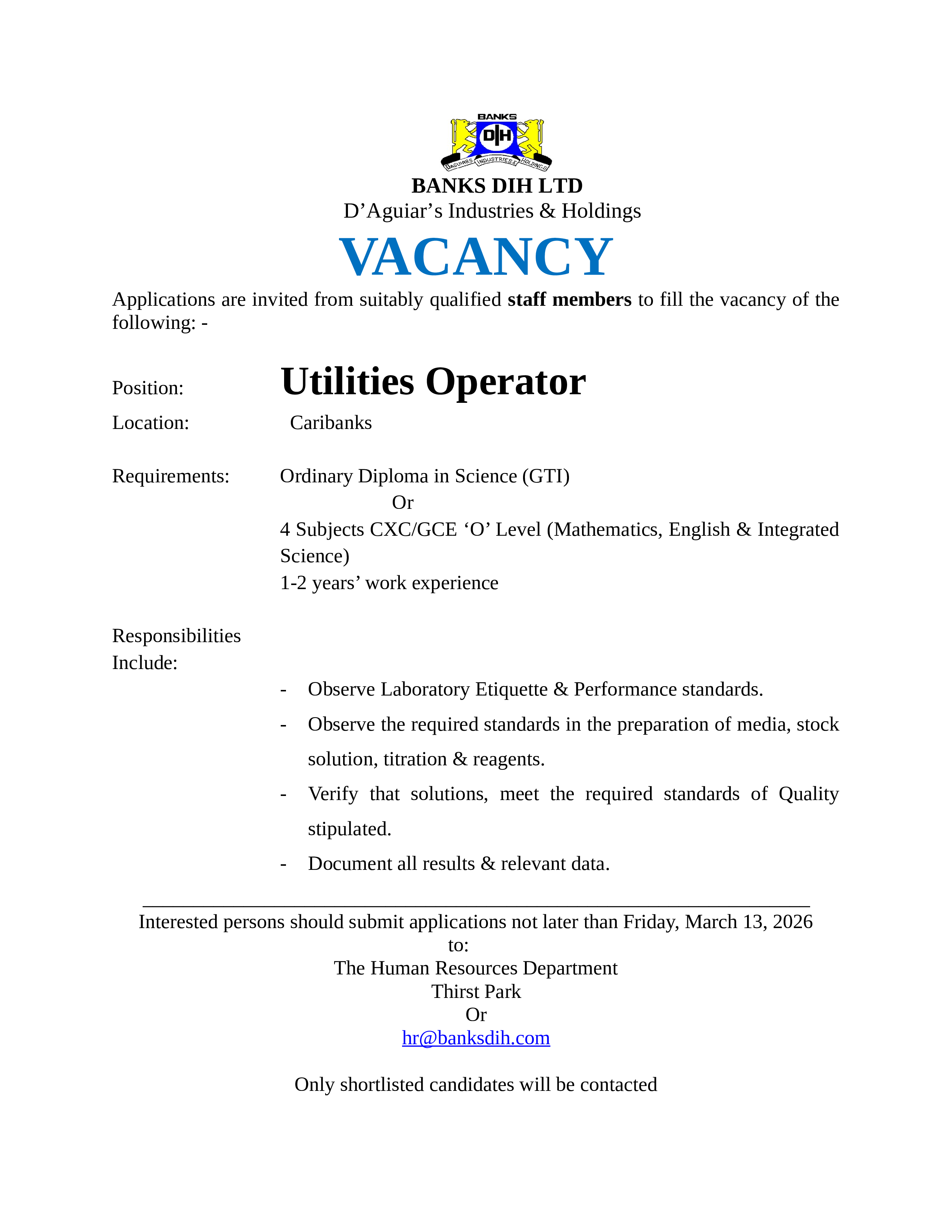 Vacancy 