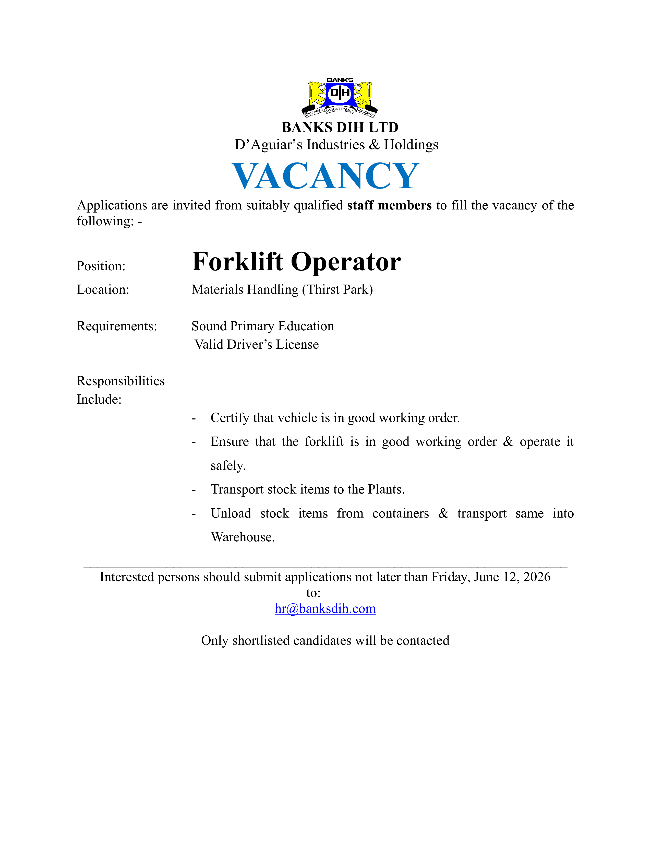 Vacancy 
