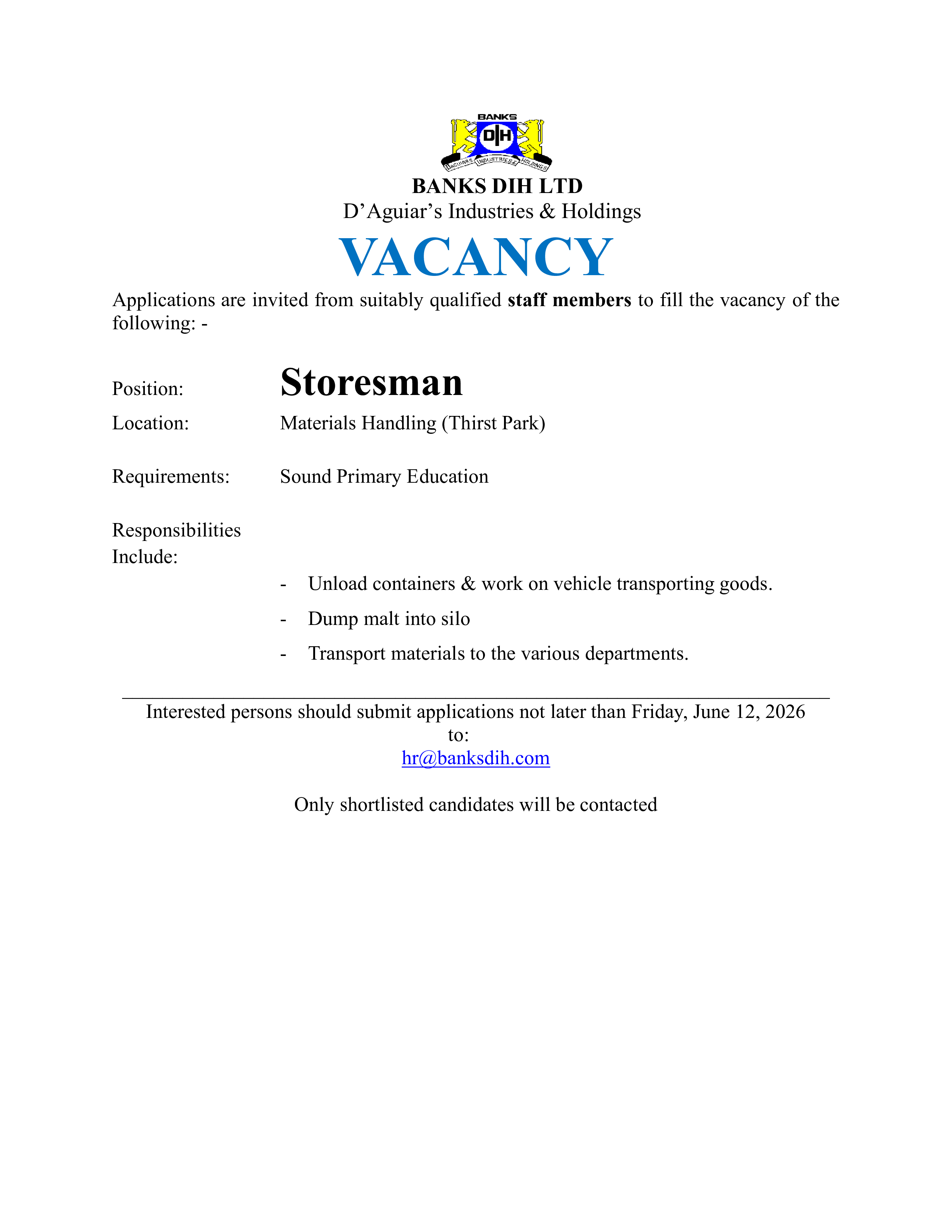 Vacancy 