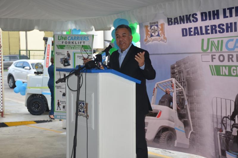 Unicarrier representatives gives brief remarks
