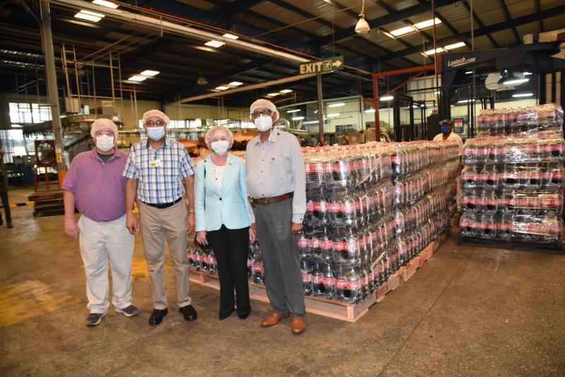 Ambassador Lynch at the Soft Drink Plant

