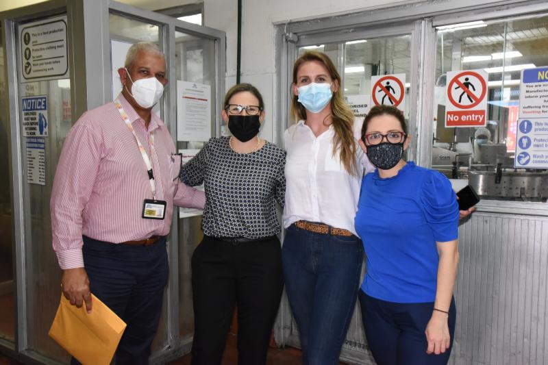 During a tour of the Production plant
