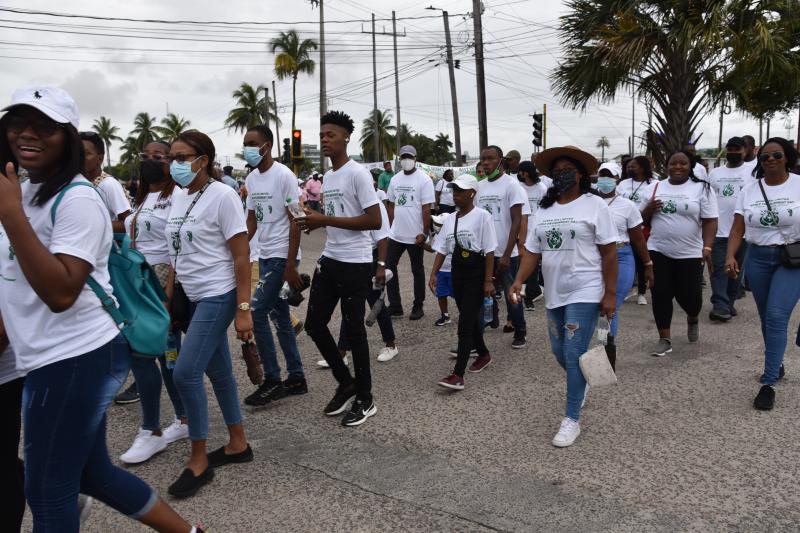 Participants at the Green Walk
