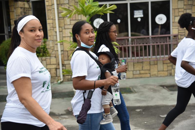 Mother and baby at the Walk
