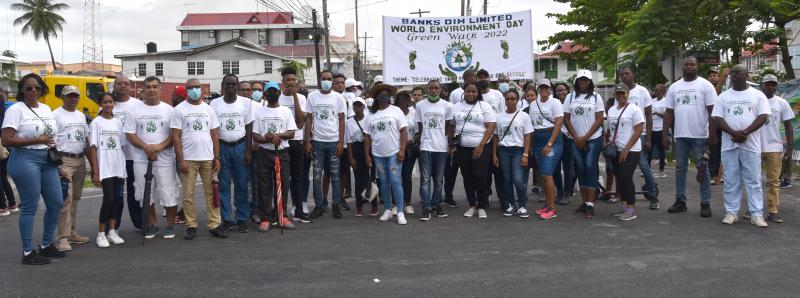 The Banks DIH contingent at the Green Walk
