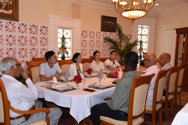 Chairman Mr. Clifford Reis and Ambassador Guo Haiyan in discussion at Lunch.
