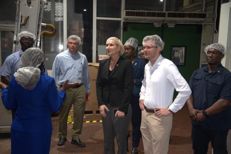 Training/Communications Executive, Sonya Forrester during the guided tour
