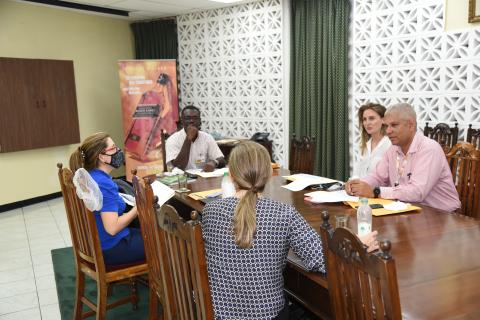 Operations/Engineering Director Mr. Gavin Todd hosts a meeting with the Diageo officials