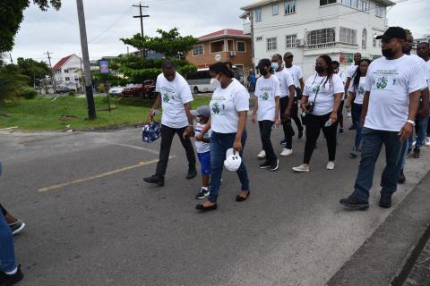 Even the young ones participated in the Walk
