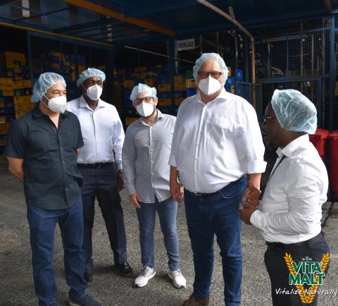 Mr. Jensen and team visits to Beer Plant with Brew Master Matthew Kendall and Non-Alcoholic Brand Manager Mr. Clayton McKenzie.